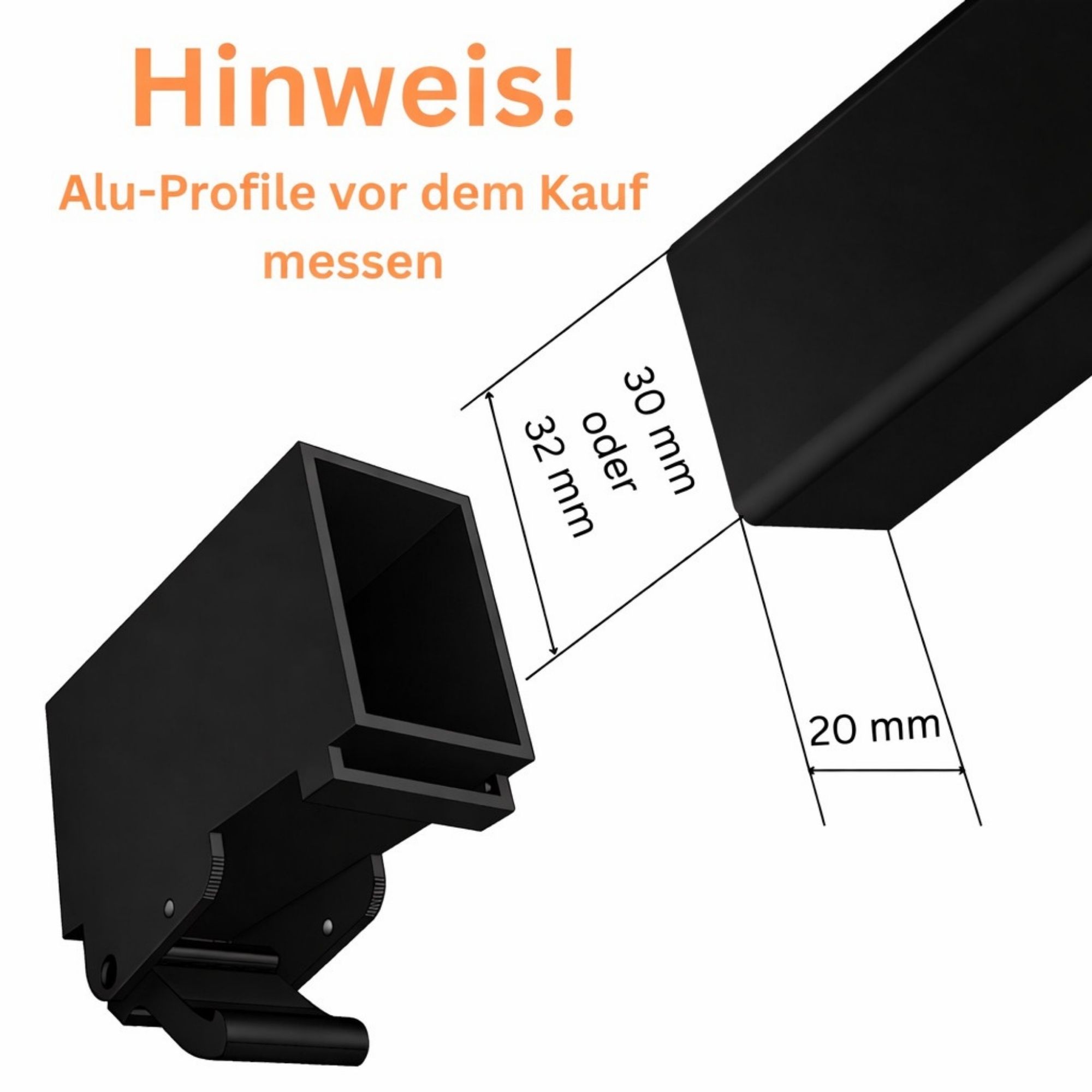 Spanner 32x20 mm in schwarz