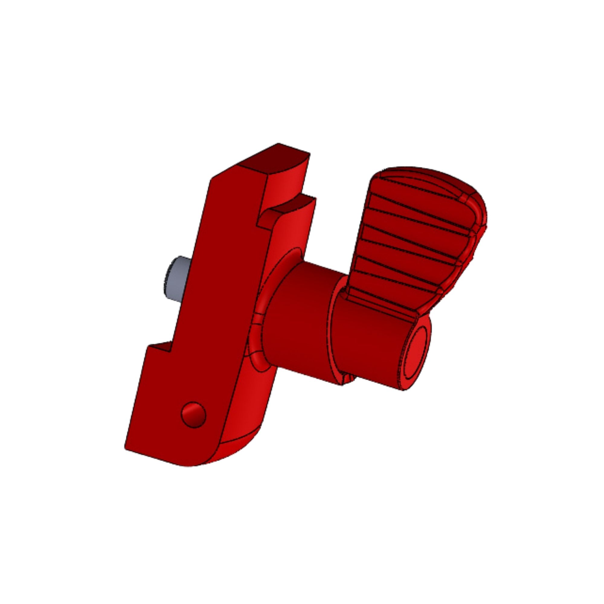 Flügelgriff vom Öffnungssystem in rot für DT Modelle