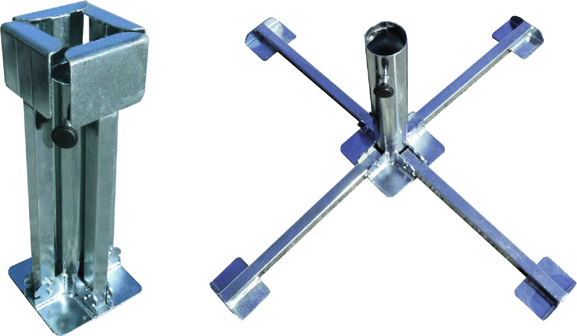 Klapp-Plattenschirmständer für Alu Profi Schirm bis 3x3 m