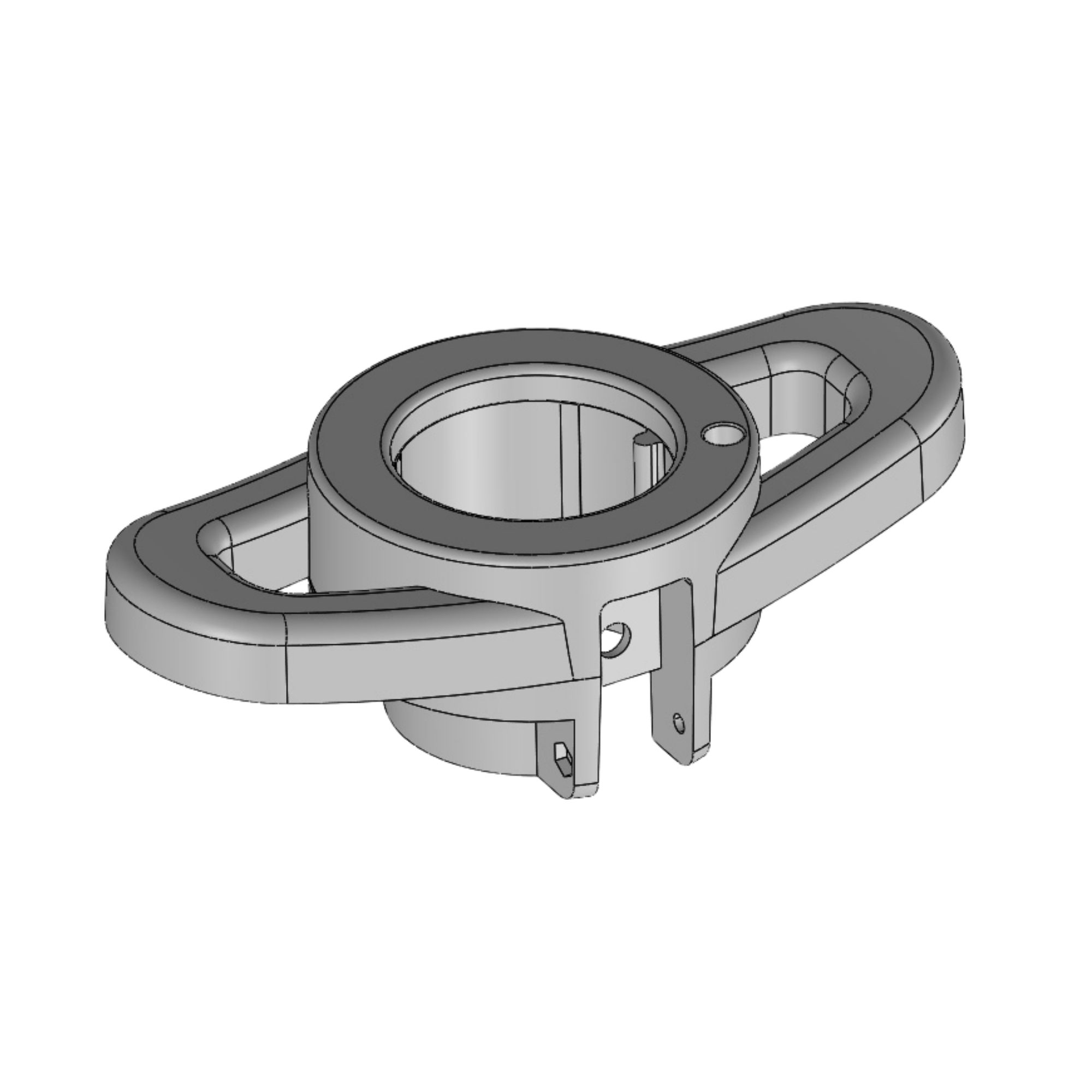 Kunststoffgriff vom Öffnungssystem für DT Modelle in weiß